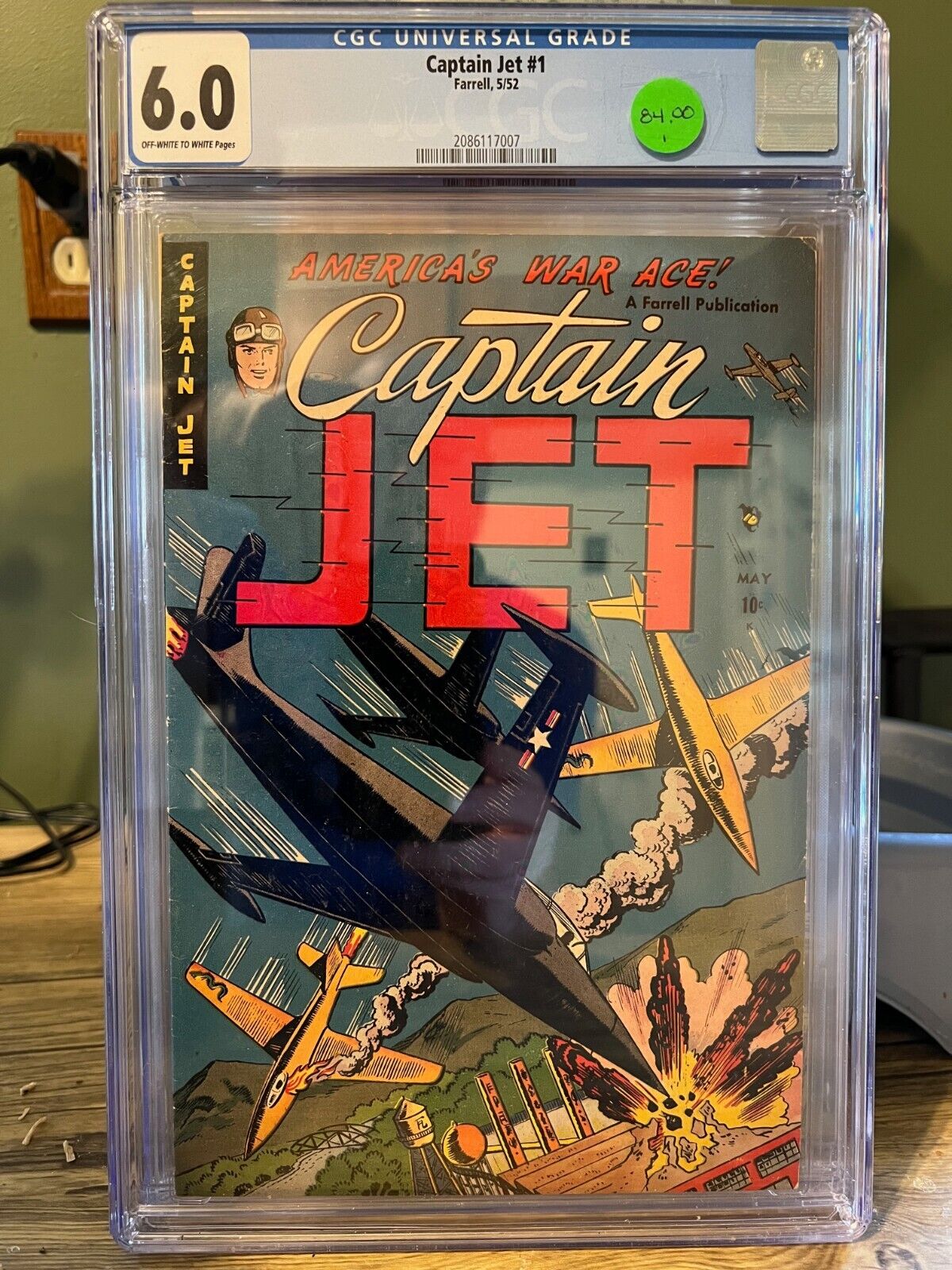 Captain Jet #1 (1952) Farrell Publications CGC 6.0 Fine