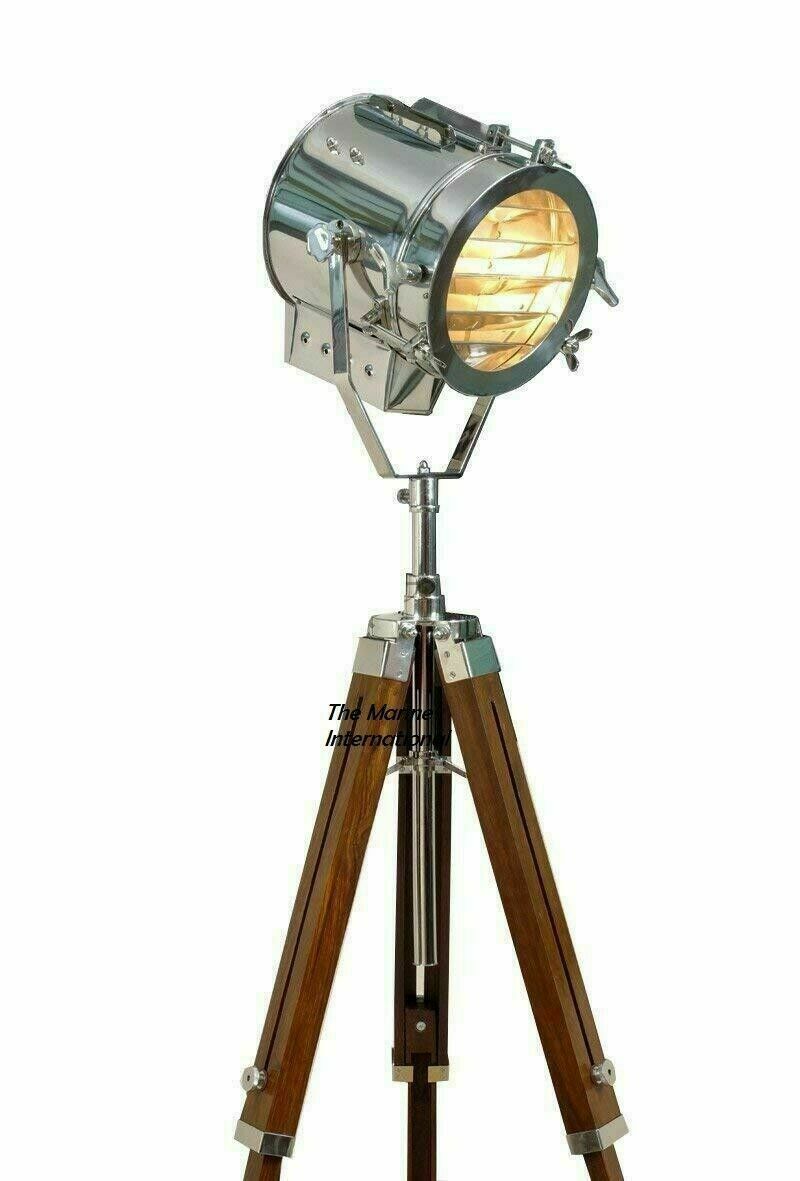Vintage Hollywood Spotlight Searchlight Studio Spot Light with Tripod Stand
