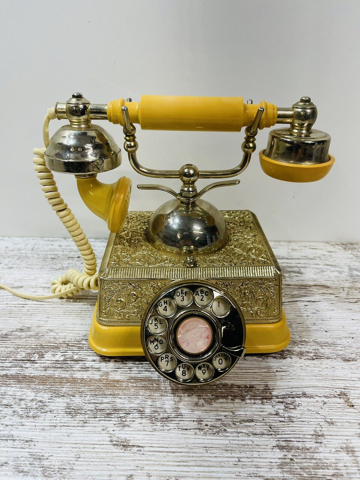 Vintage FRENCH CONTINENTAL Rotary Phone Tested & Working