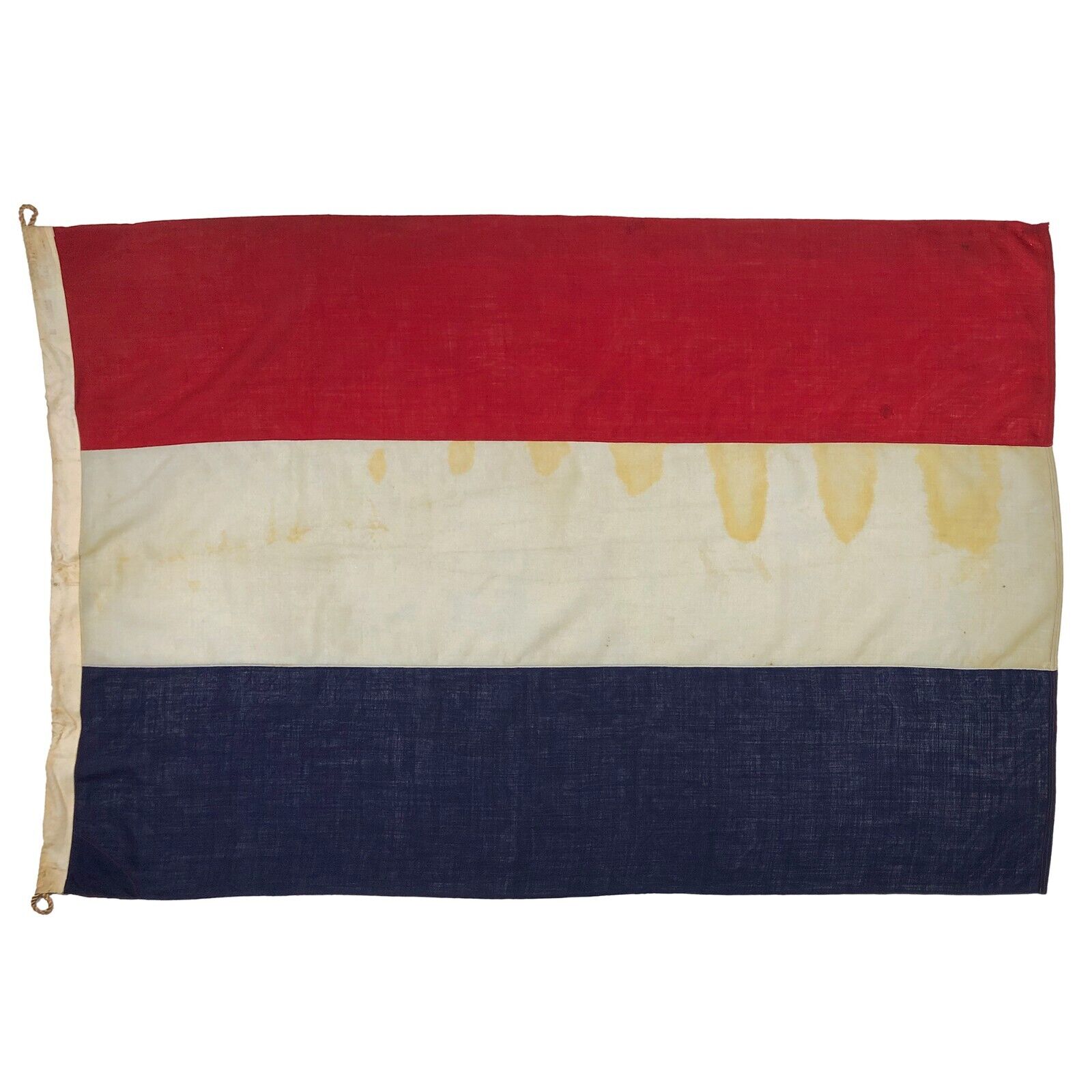 Vintage Sewn Wool Flag Netherlands Dutch Holland Cloth Large Nautical Textile