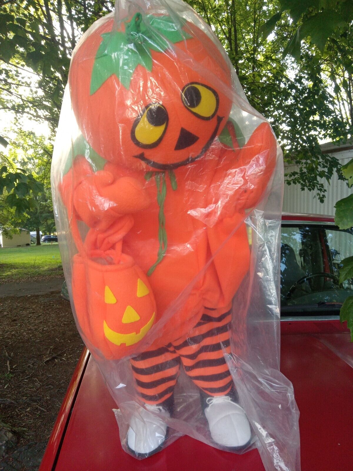 Vintage Porch Kids Halloween Standing Pumpkin36 TrickorTreat Greeter Brand New 