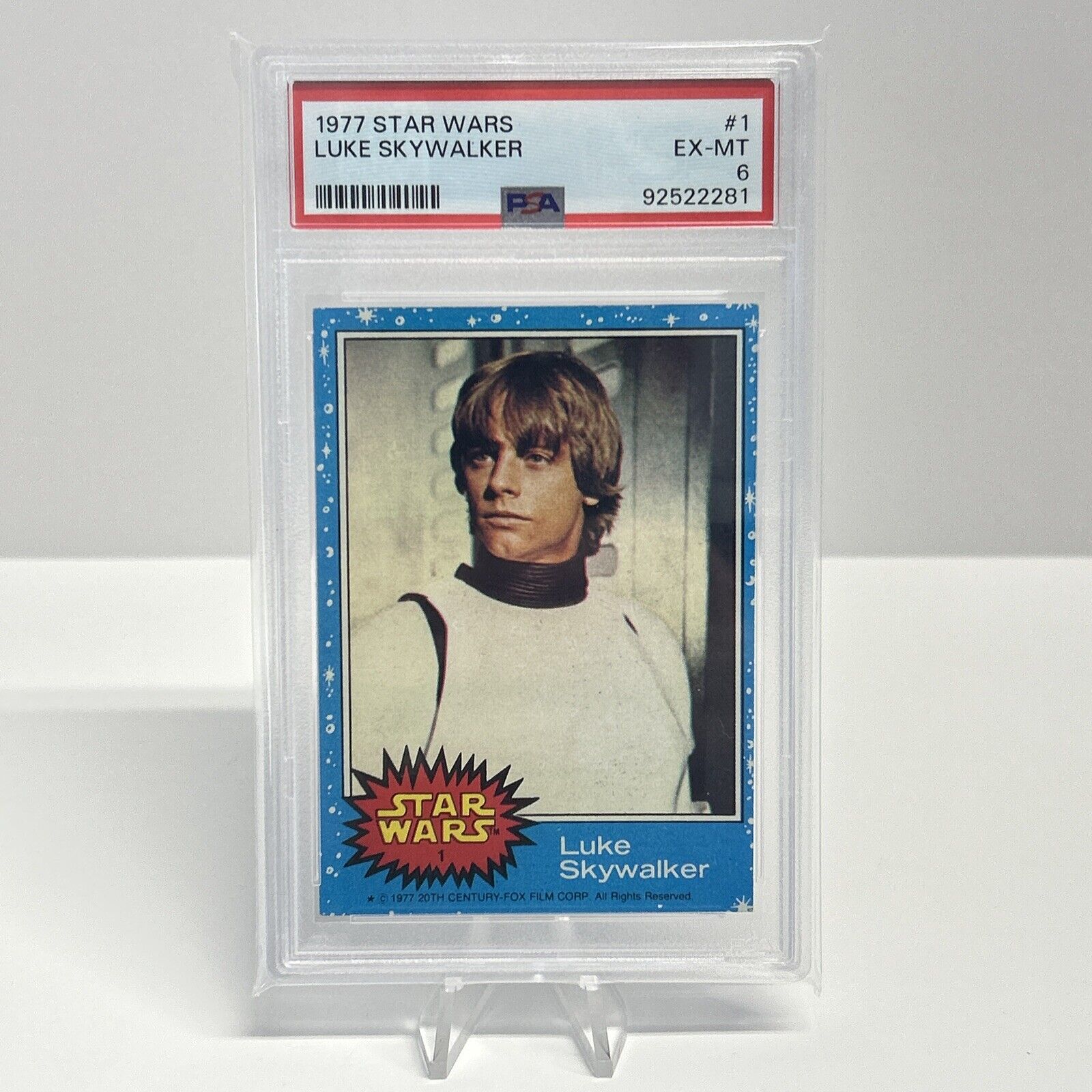 PSA 6 1977 Star Wars Luke Skywalker #1 Rookie New Hope Fox