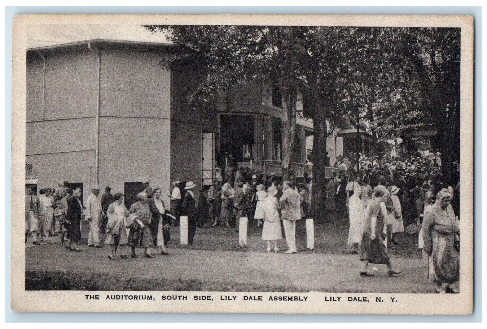 c1940's The Auditorium South Side Lily Dale Assembly New York NY Postcard