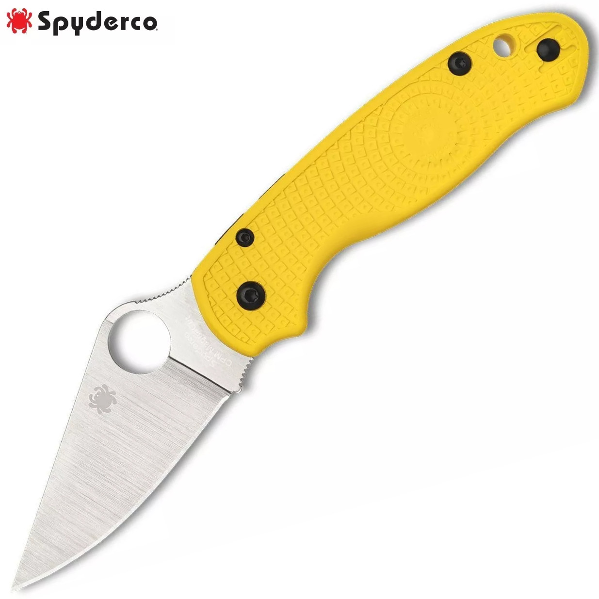 Spyderco Para 3 Salt CPM MagnaCut Blade Lightweight Yellow FRN Handles C223PYL