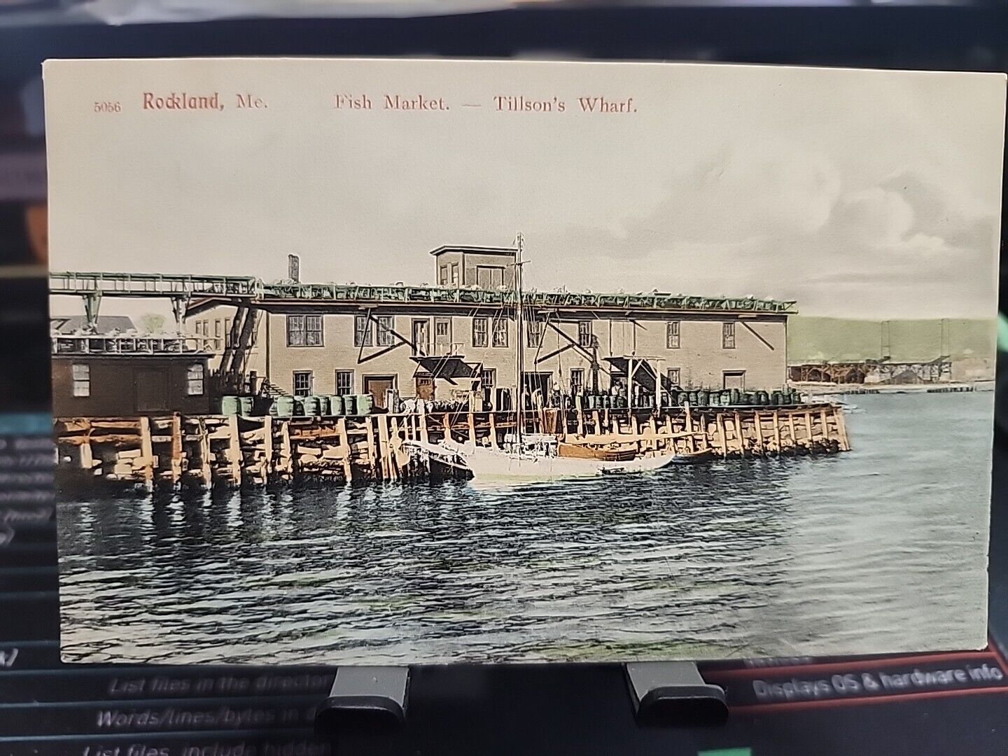 Tillsons Wharf Rockland Maine Sailboat Postcard