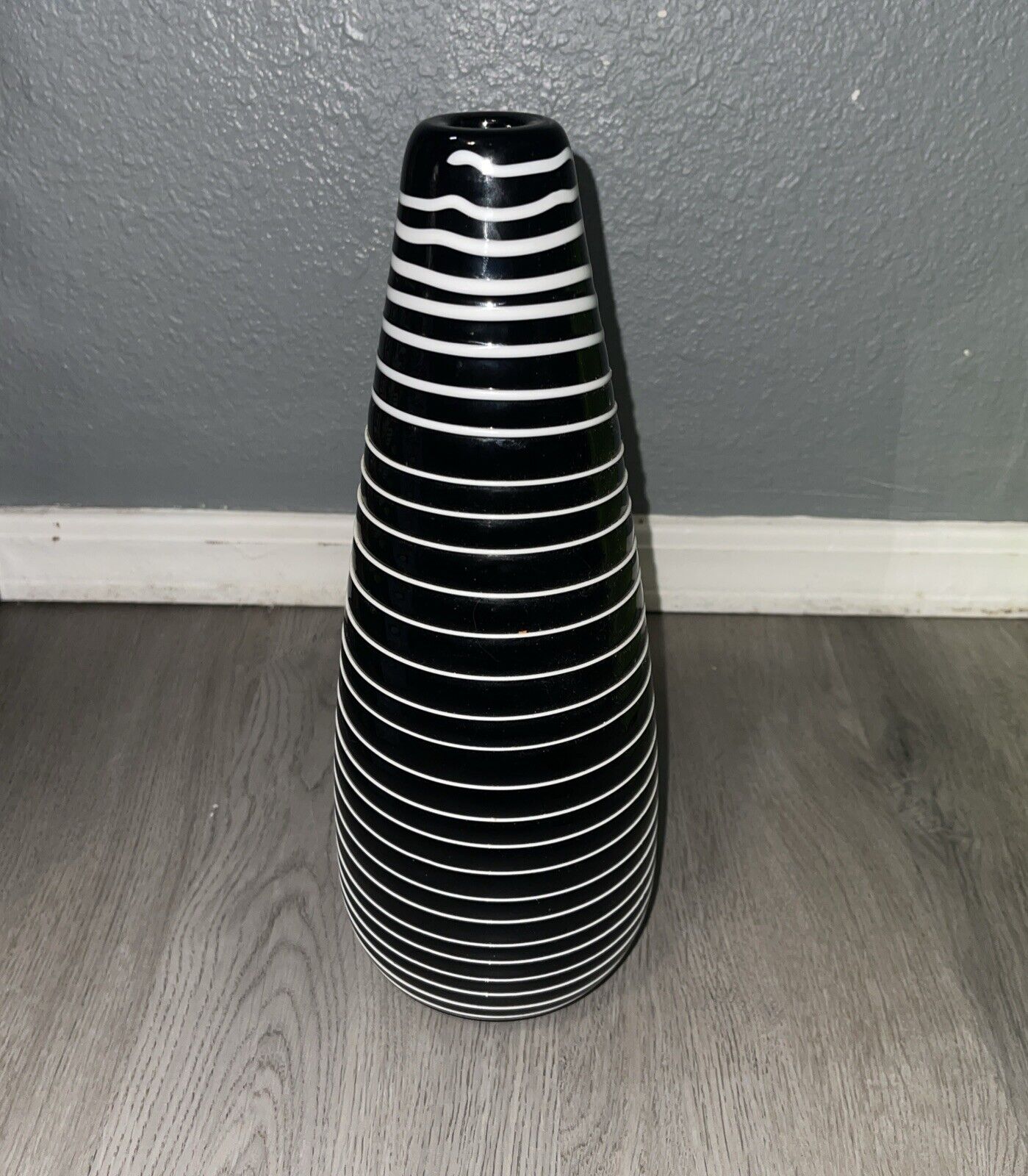 Jar Design Vintage Filigree Spiral Particular Glass Vase 12” Tall