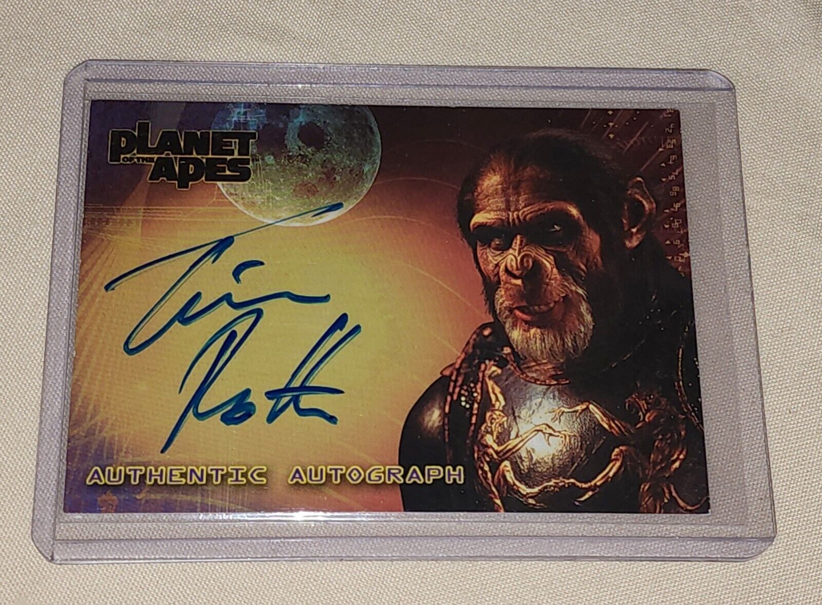 2001 TOPPS Planet of the Apes Movie Tim Roth as Thade Autograph Card 