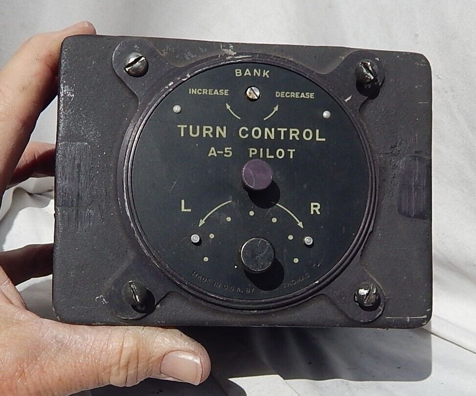 WW2 US Army B-24 Liberator Bomber Sperry Autopilot Turn Controller Type A-5