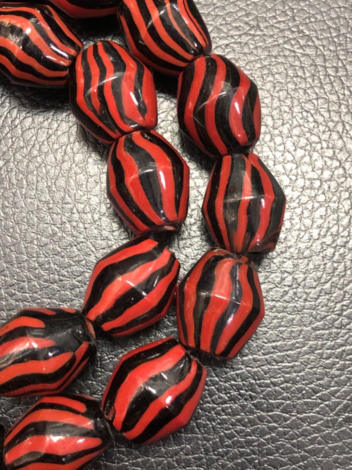 Vintage Venetian African Fancy Glass Beads, Awesome Glass Beads Strand