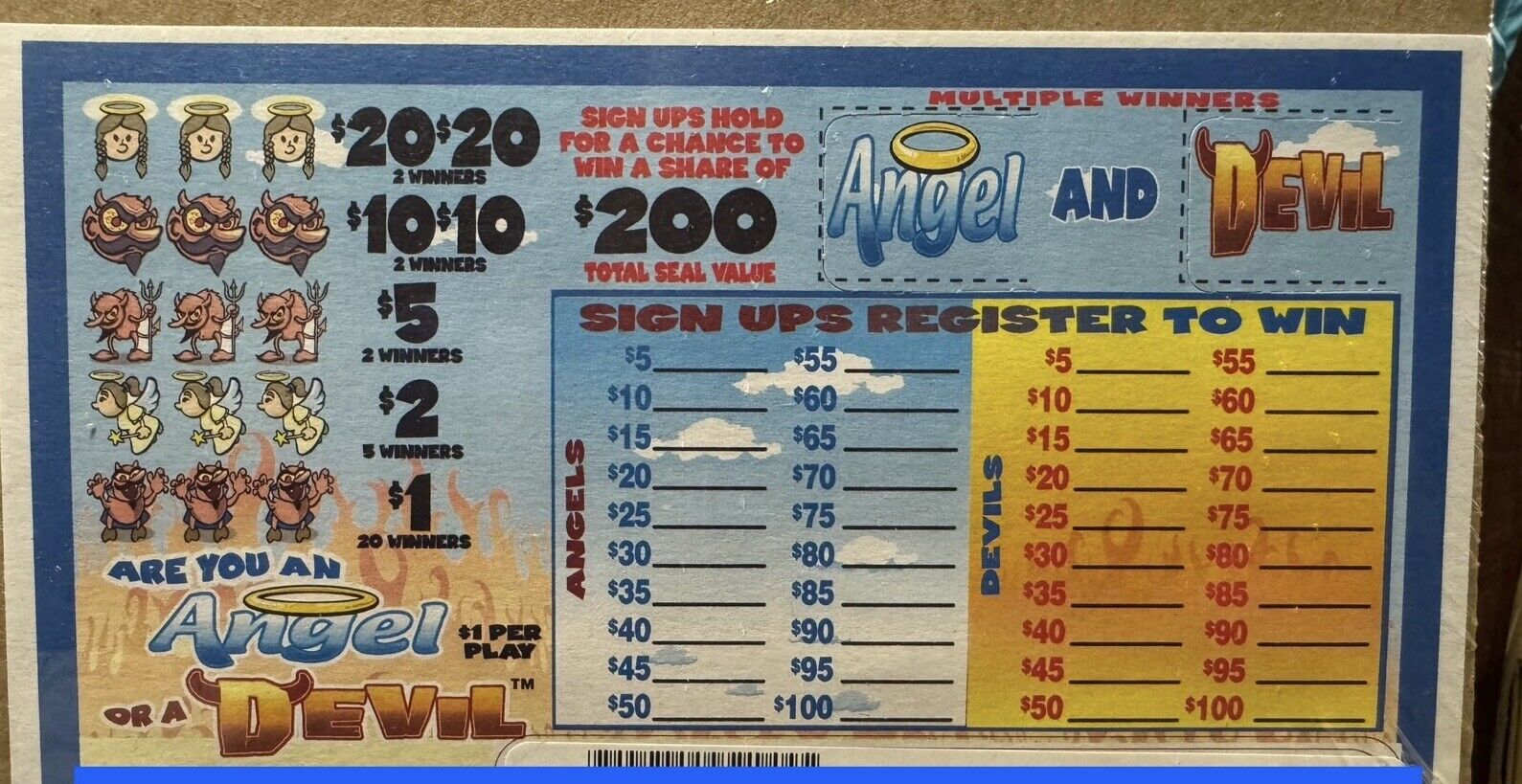 NEW pull tickets Angels - Seal Card Tabs
