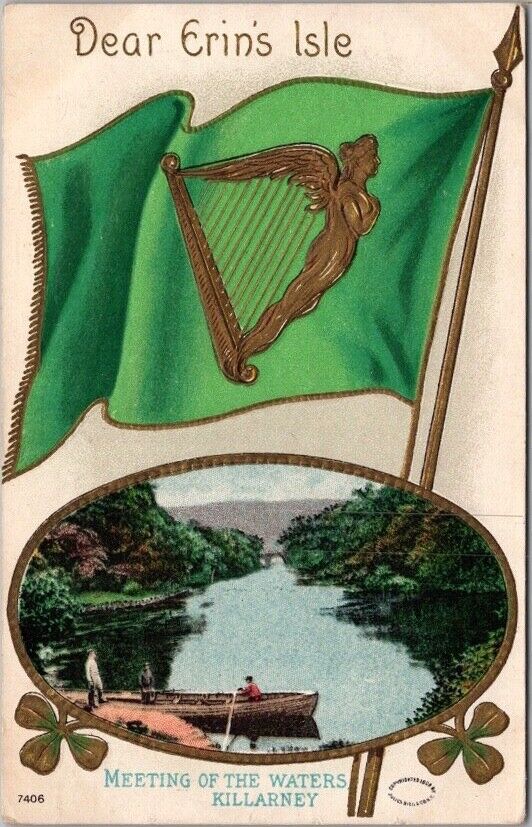 1909 ST. PATRICK'S DAY Embossed Postcard 
