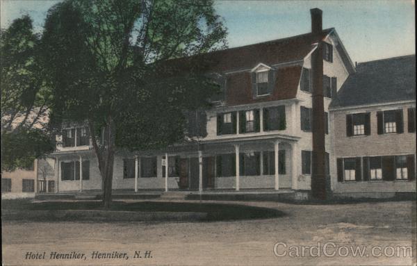 Hotel Henniker,NH Merrimack County New Hampshire W.C. Clark Postcard Vintage