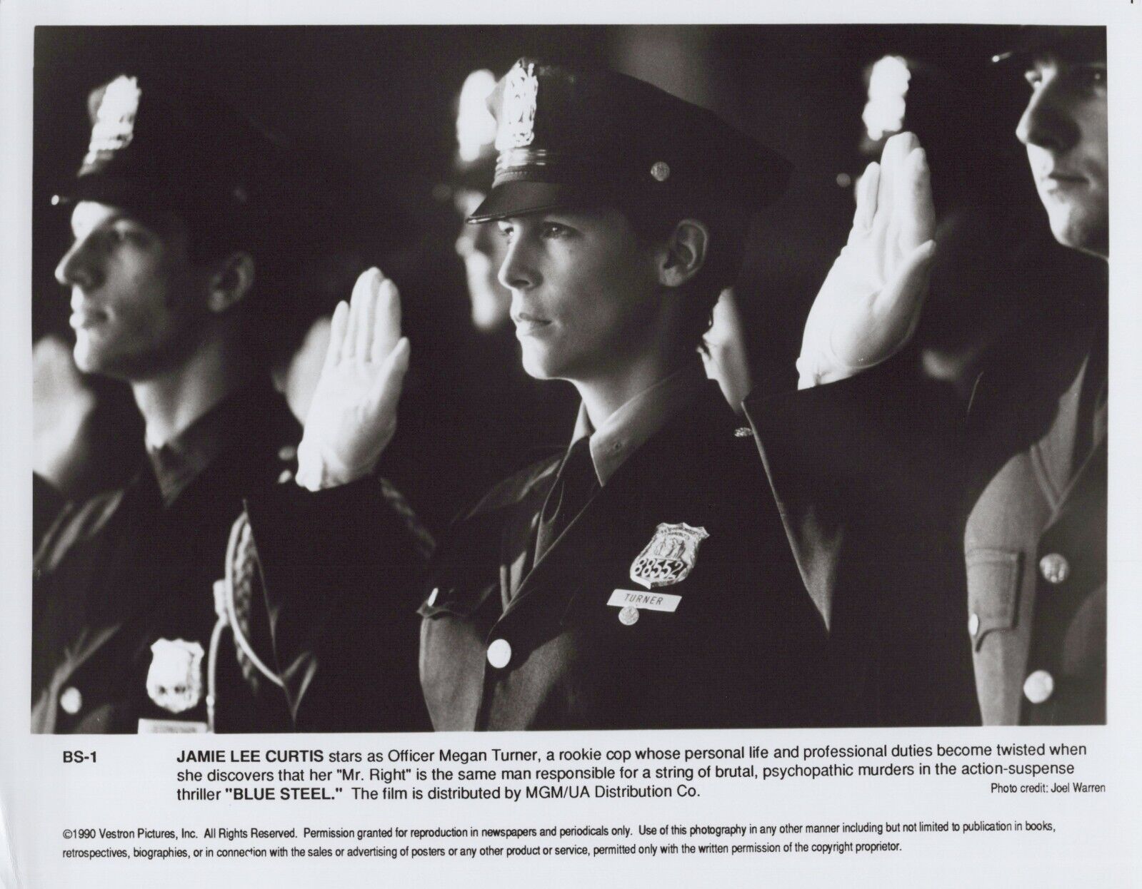 Jamie Lee Curtis in Blue Steel (1990) ❤ Hollywood Photo K 544