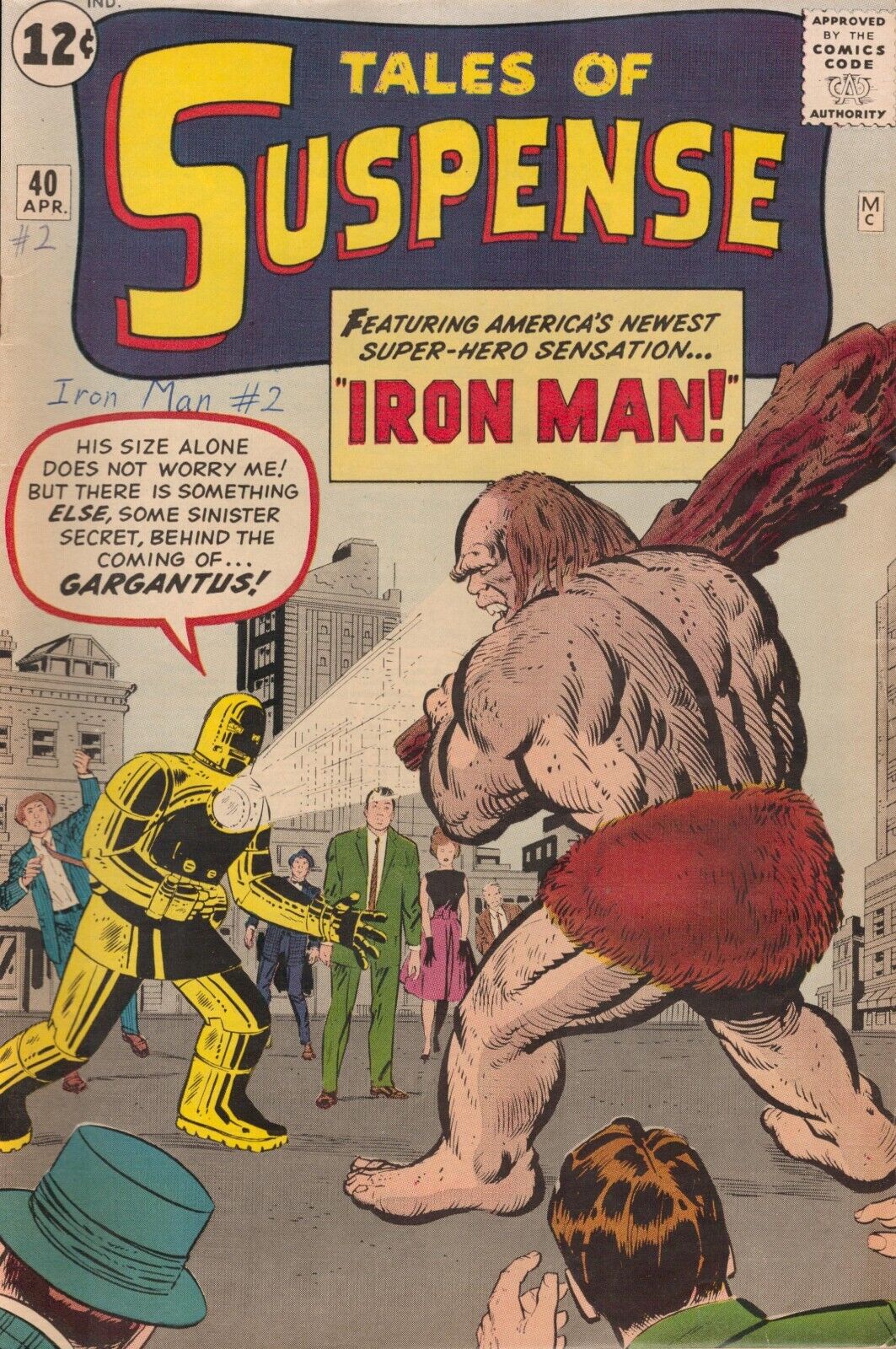 48024: Marvel Comics IRON MAN : 2ND APP IRON MAN MISSING BACKUP STORY #40 VG Gra