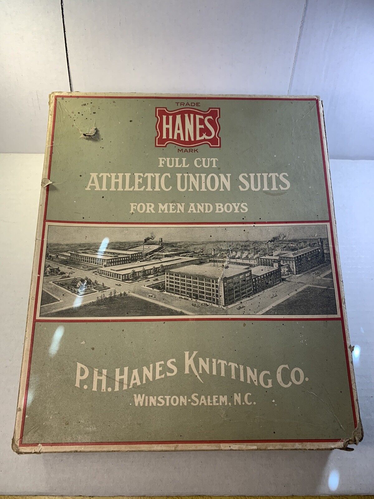 Vintage c. 1930’s Winston Salem North Carolina General Store Clothing Box Rare