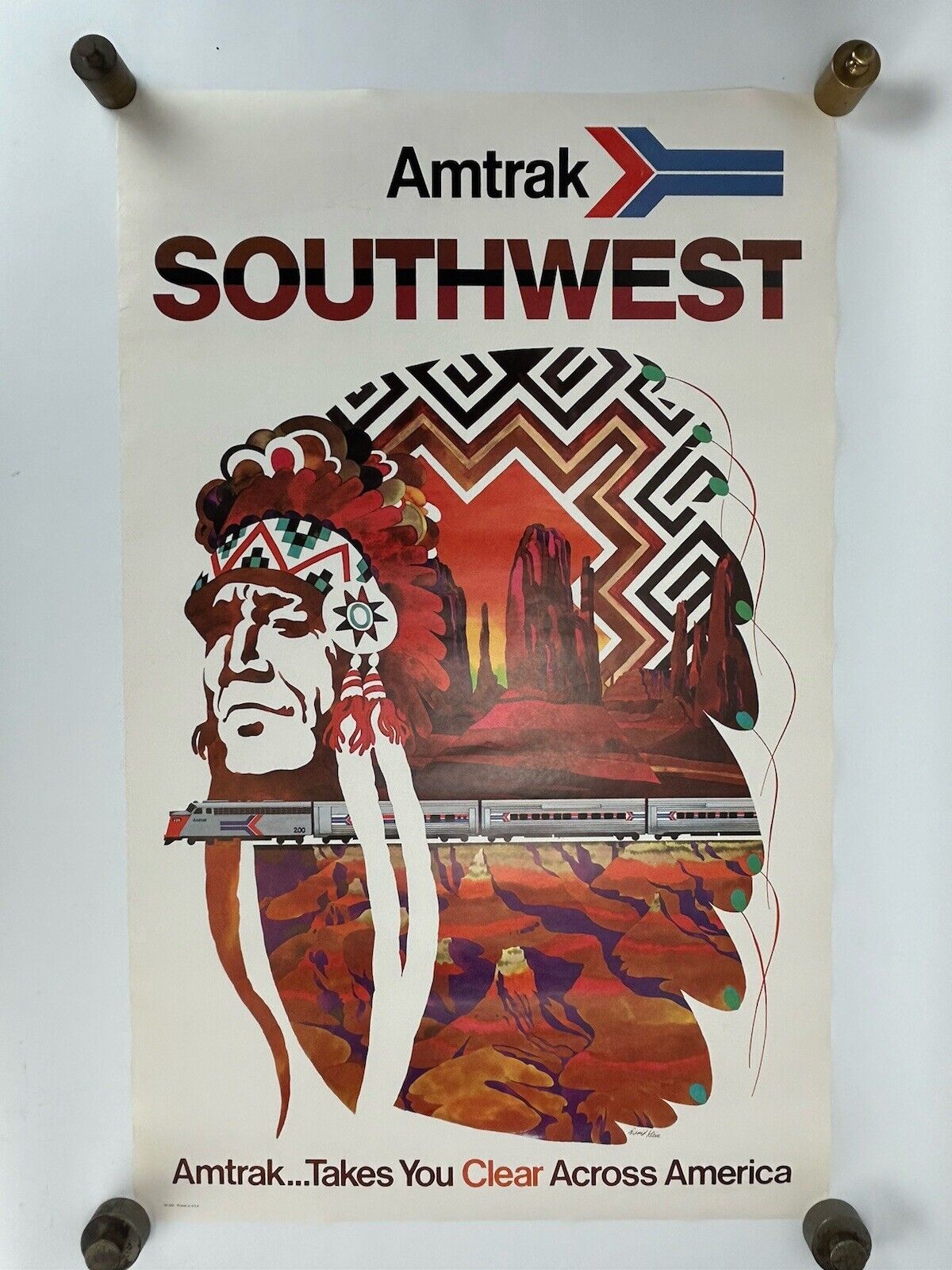 Amtrak Southwest David Klein Poster