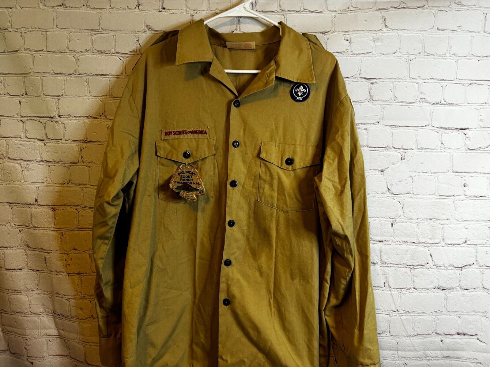 Boy Scouts Of America Mens Button Down Shirt Size XL 17/17.5