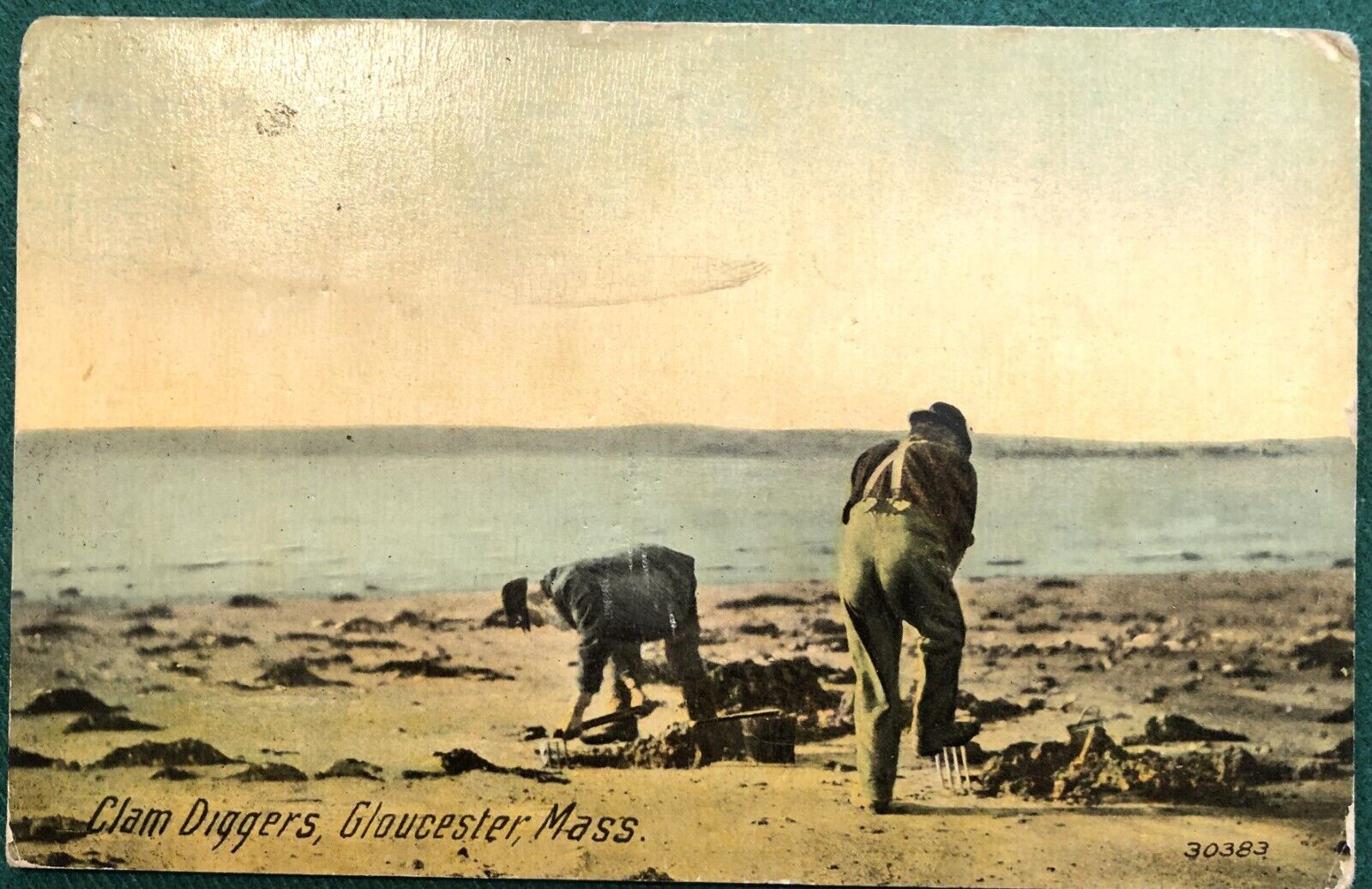 Gloucester Massachusetts MA Clam Diggers posted 1916 Post Card