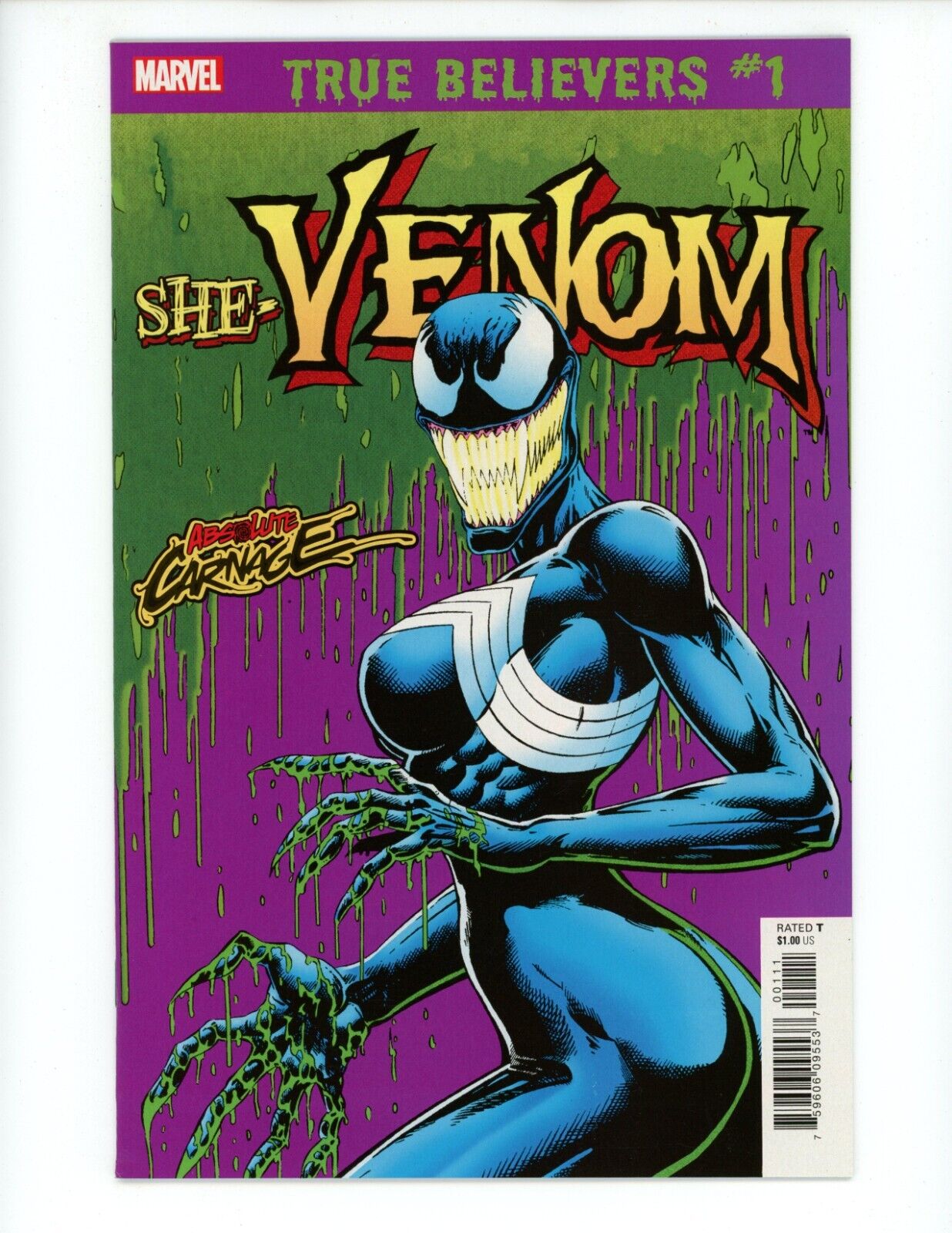 True Believers Absolute Carnage She-Venom #1 2019 VF Reprint 1st She-Venom