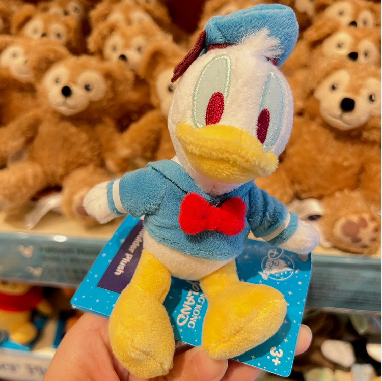 Authentic Hong Kong Disney Donald Duck Magnetic Shoulder Pal Plush disneyland