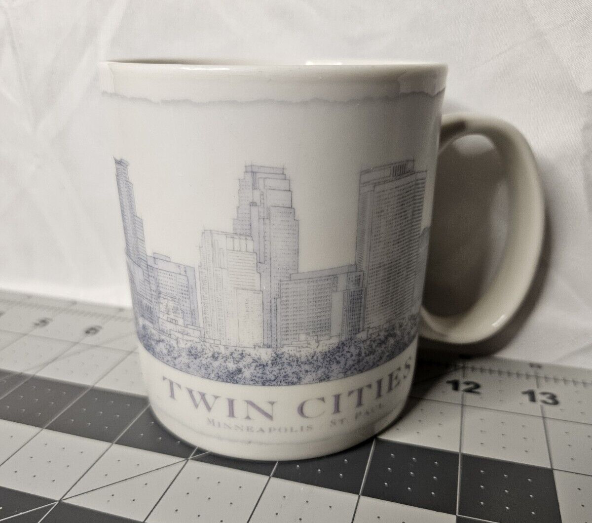 Starbucks Architect Series Mug 18 oz Twin Cities Minneapolis St Paul White