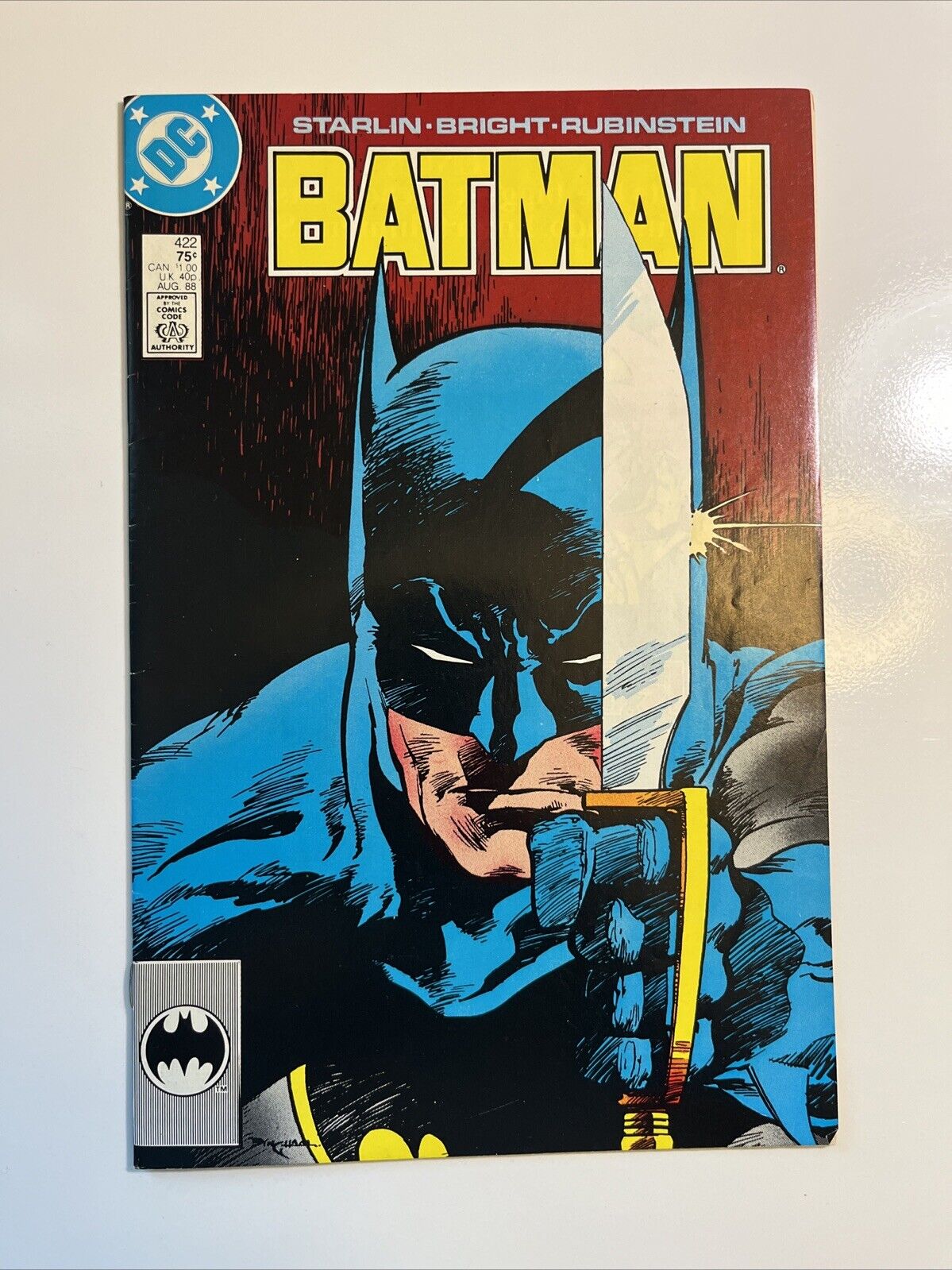 Batman #422  (DC Comics) Jim Starlin Story  Awesome Cover