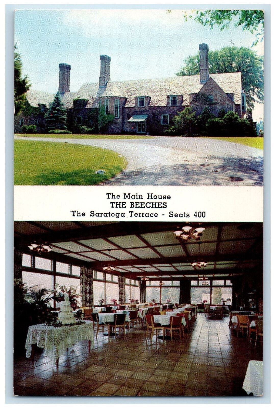 c1960\'s The Main House, The Beeches Saratoga Terrace, New York NY Postcard