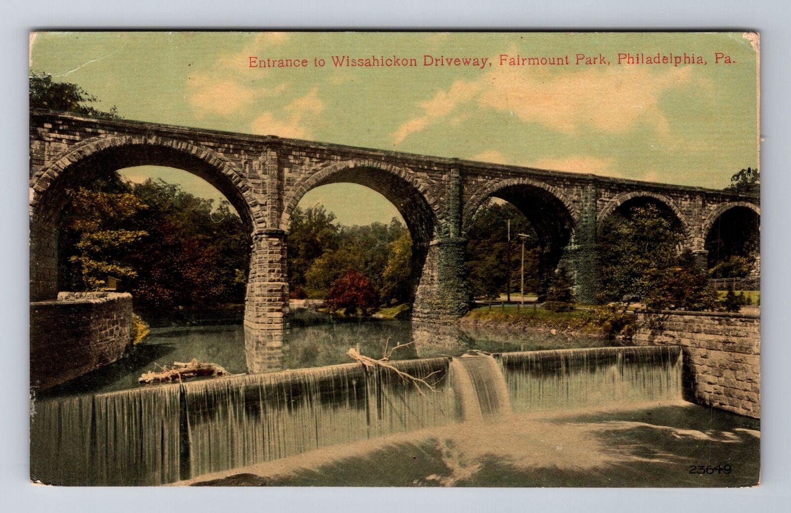 Philadelphia PA-Pennsylvania, Fairmount Park, Wissahickon, Vintage Postcard