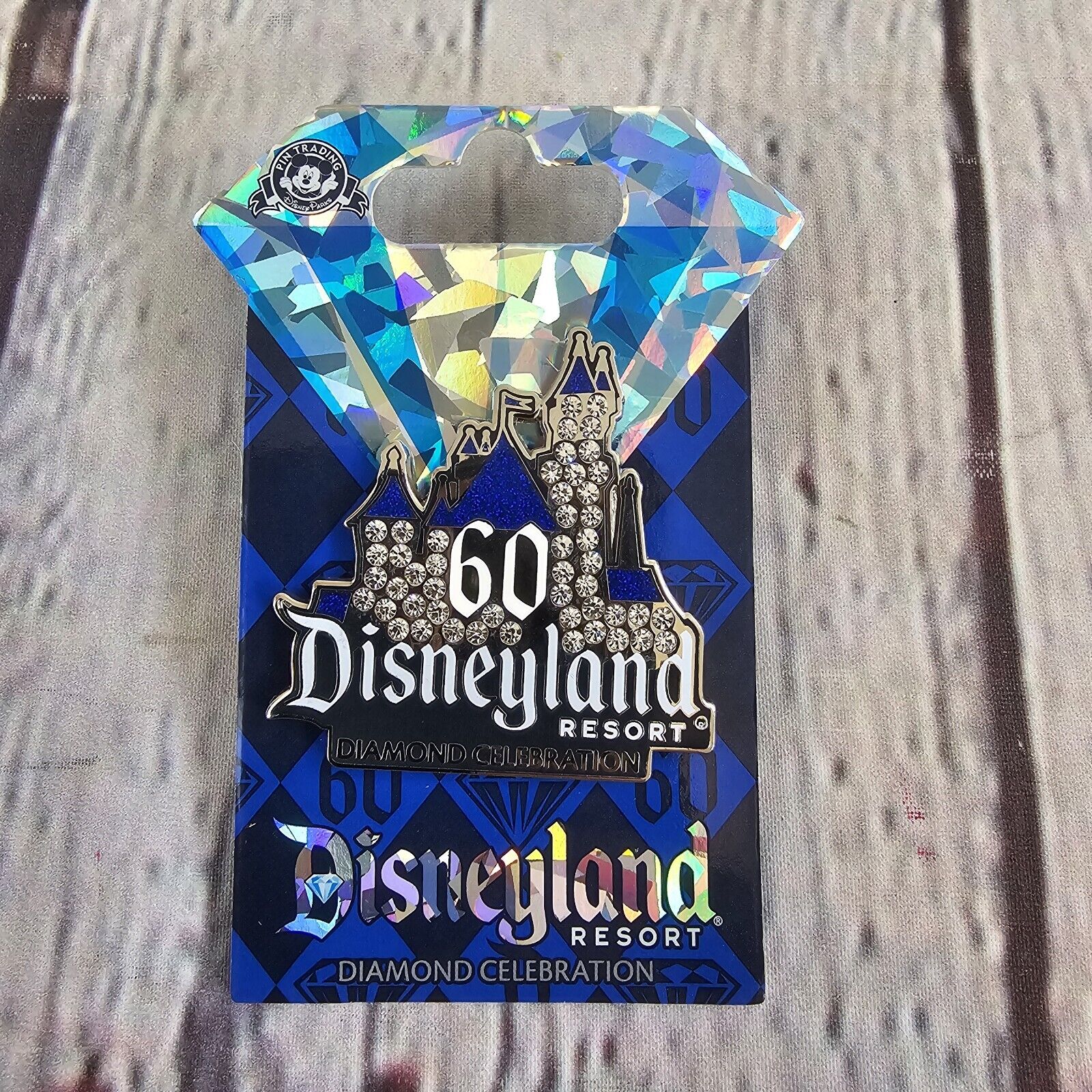 Disney Pin Disneyland Resort 60th Diamond Celebration Mickey Mouse  NEW