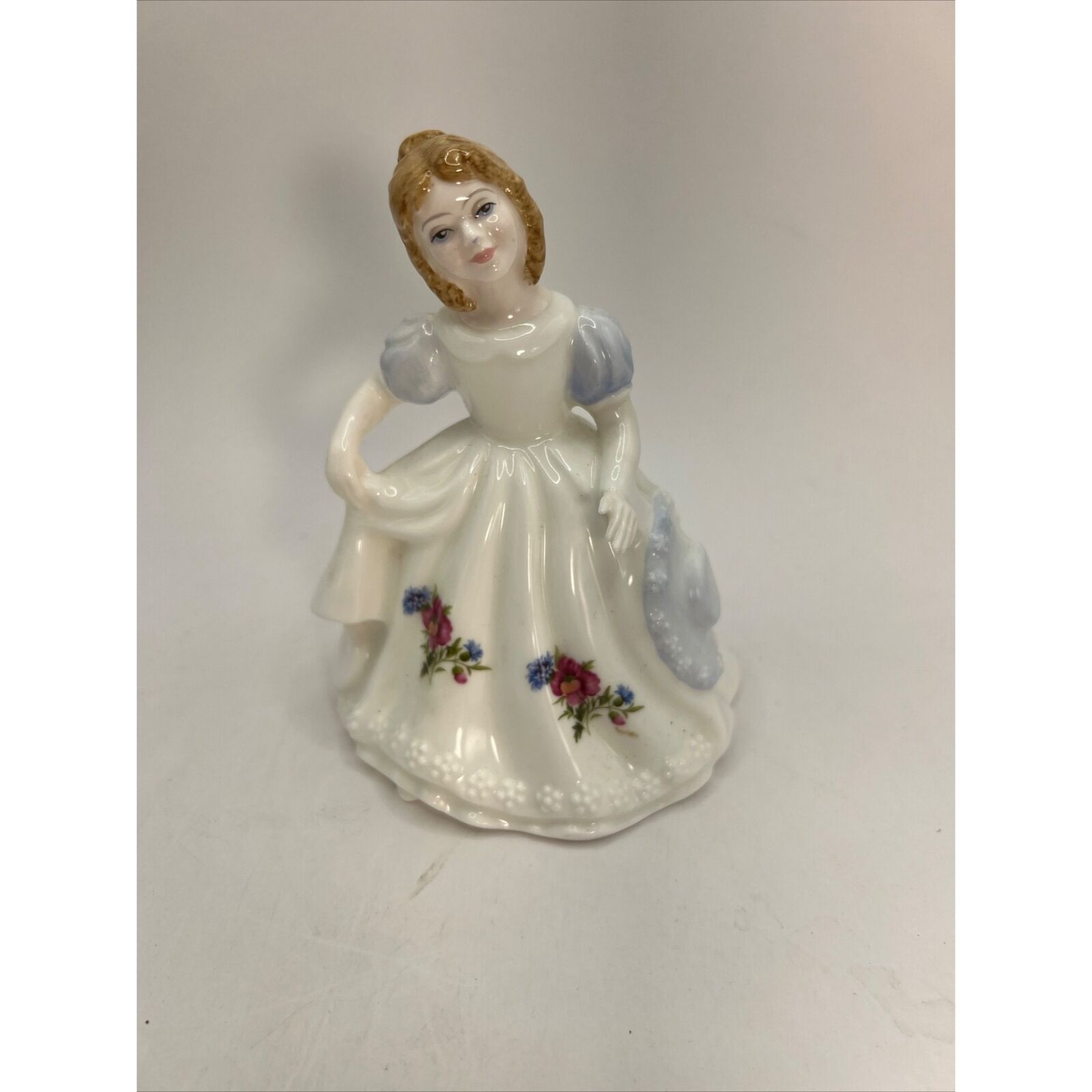 1990 Royal Doulton Figurine Of The Month, August HN 3325 Blue, White