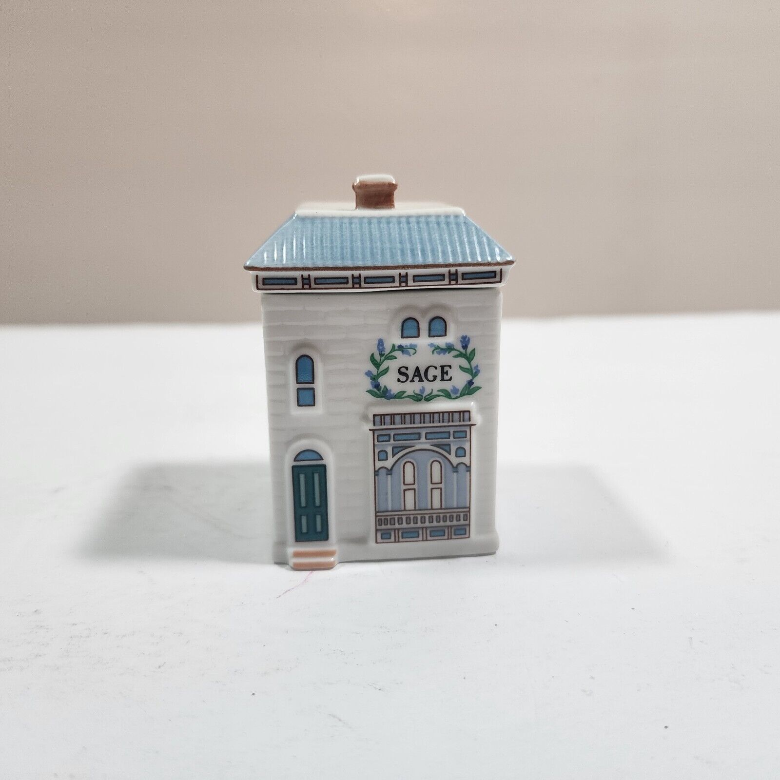 Vintage Lenox Spice Jar Village Sage Fine Porcelain Replacement House