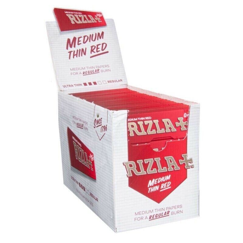 CARTINE RIZLA ROSSA RED CORTE ROLLING PAPERS 100 BOOKLETS