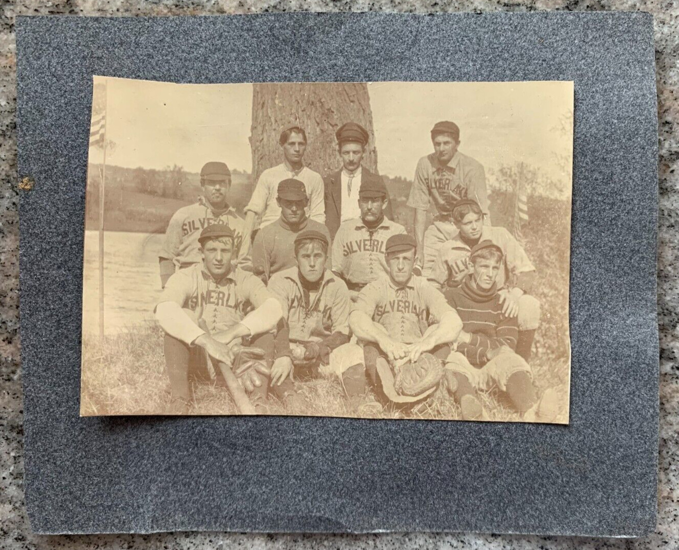 RARE ORIGINAL c1900 Photo of The Silver Lake Reds Baseball Team Oregon