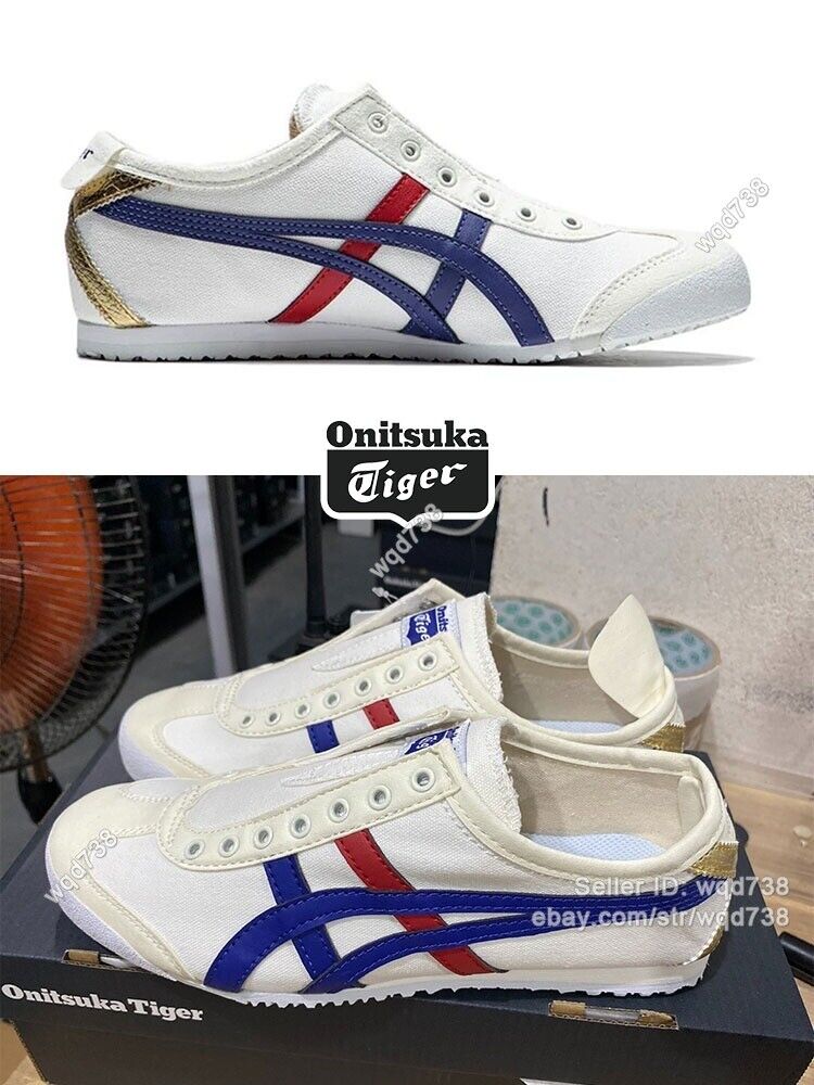 Choice Onitsuka Tiger MEXICO 66 SLIP-ON Sneakers Cream/Tuna Blue (1183B475-100)