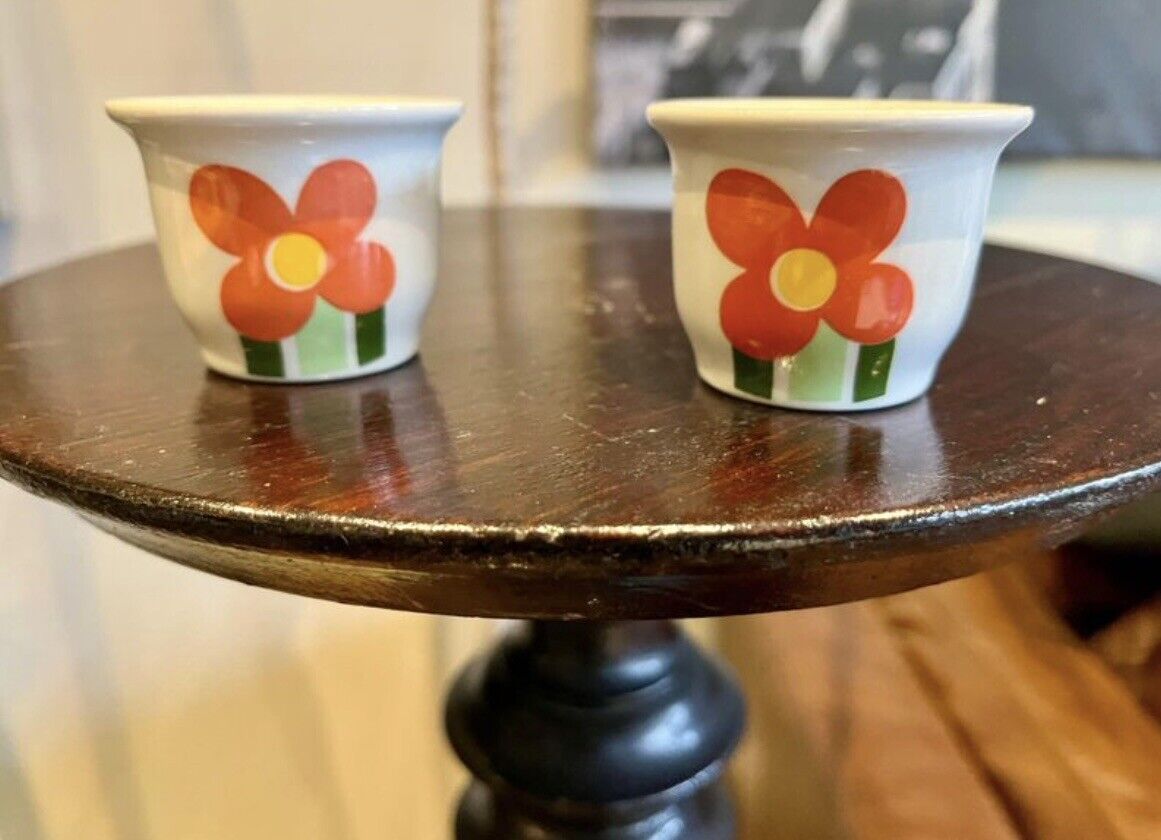 Pair Of Figgjo Flint Egg Cups Norway eggcups vintage  