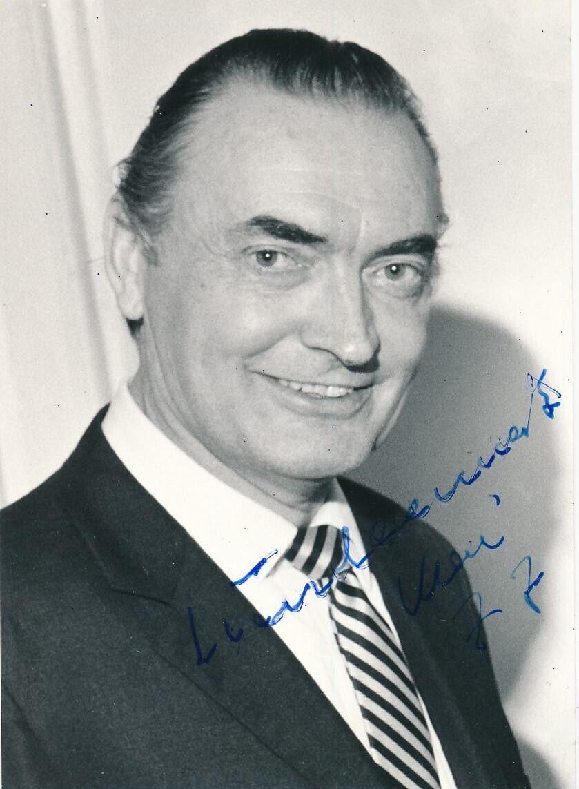 Günther Rennert (Opera Director)- Vintage Signed Photo from 1977
