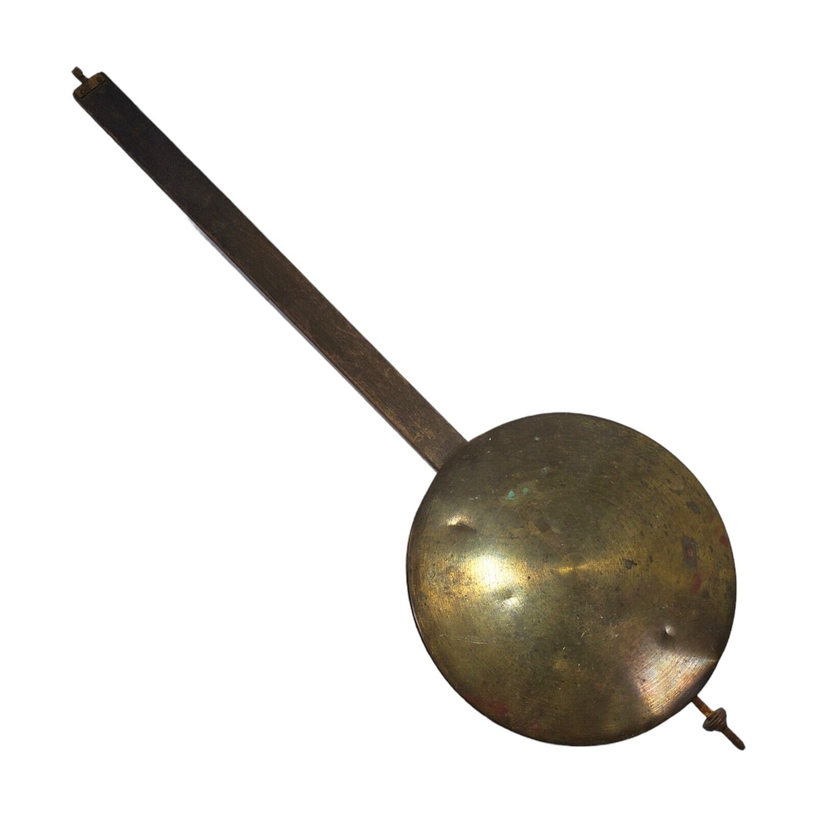 Antique 35cm Clock Pendulum Brass & Cast Iron