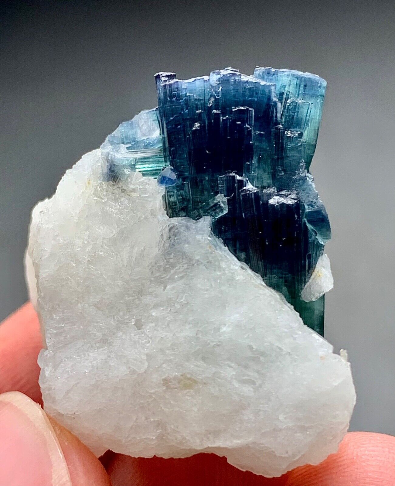 63 Carat Indicolite Tourmaline Crystal Specimen From Afghanistan