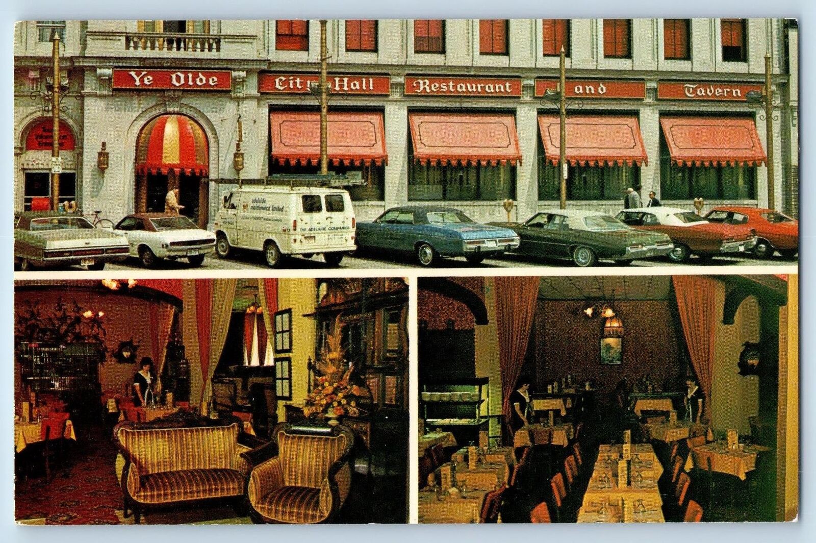 c1950's Ye Olde City Hall Restaurant & Tavern London Ontario Canada CA Postcard