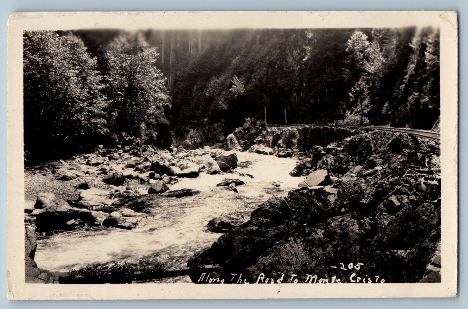 Monte Cristo Washington WA Postcard RPPC Photo  Along The Road Boys Ellis c1910s