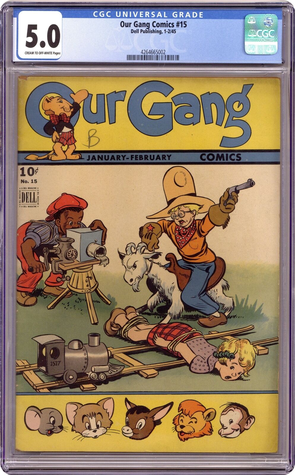 Our Gang Comics #15 CGC 5.0 1945 4264665002