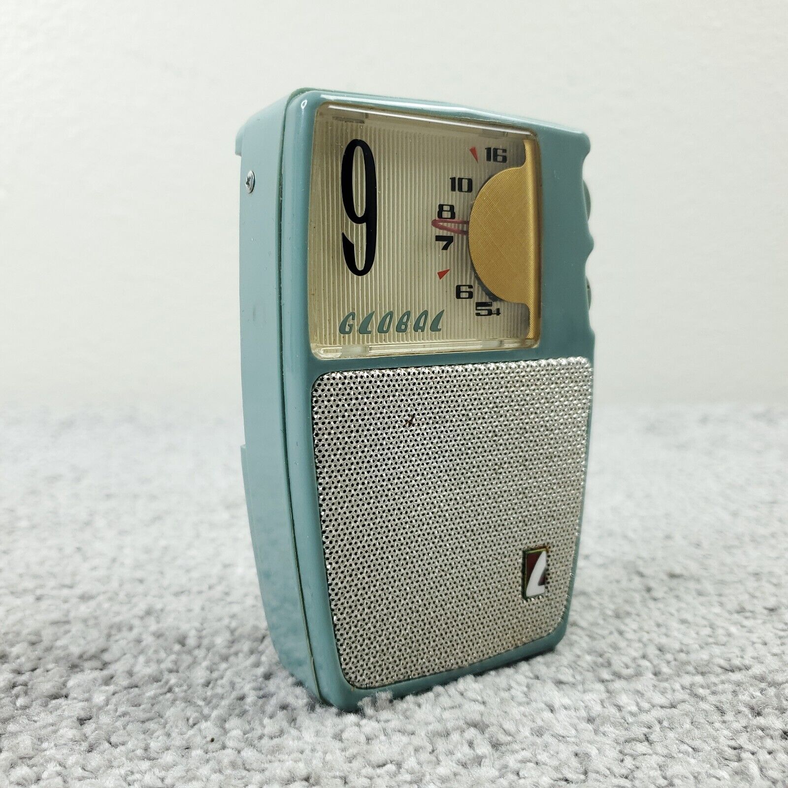 Vintage Global GR-900 9 Transistor Radio AM Made In Japan Blue Not Working