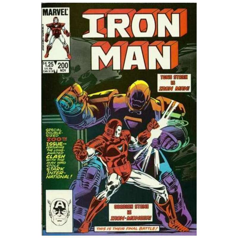 Iron Man #200  - 1968 series Marvel comics VF+ Full description below [e&
