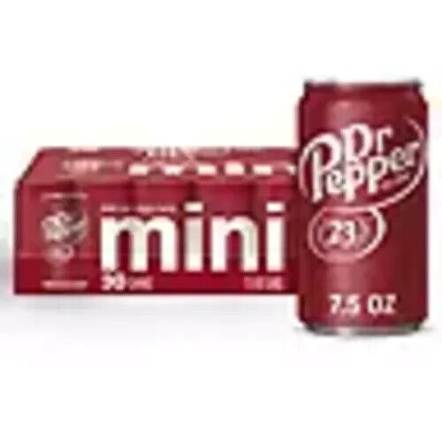 Dr. Pepper Mini Cans (7.5 Fluid Ounce, 30 Pack)