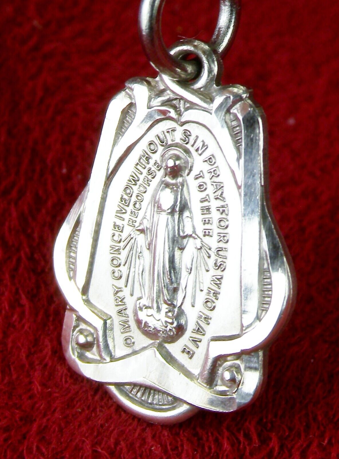 Bertha's Estate 1930 Catholic Miraculous Medal Centennial Sterling Silver Medal