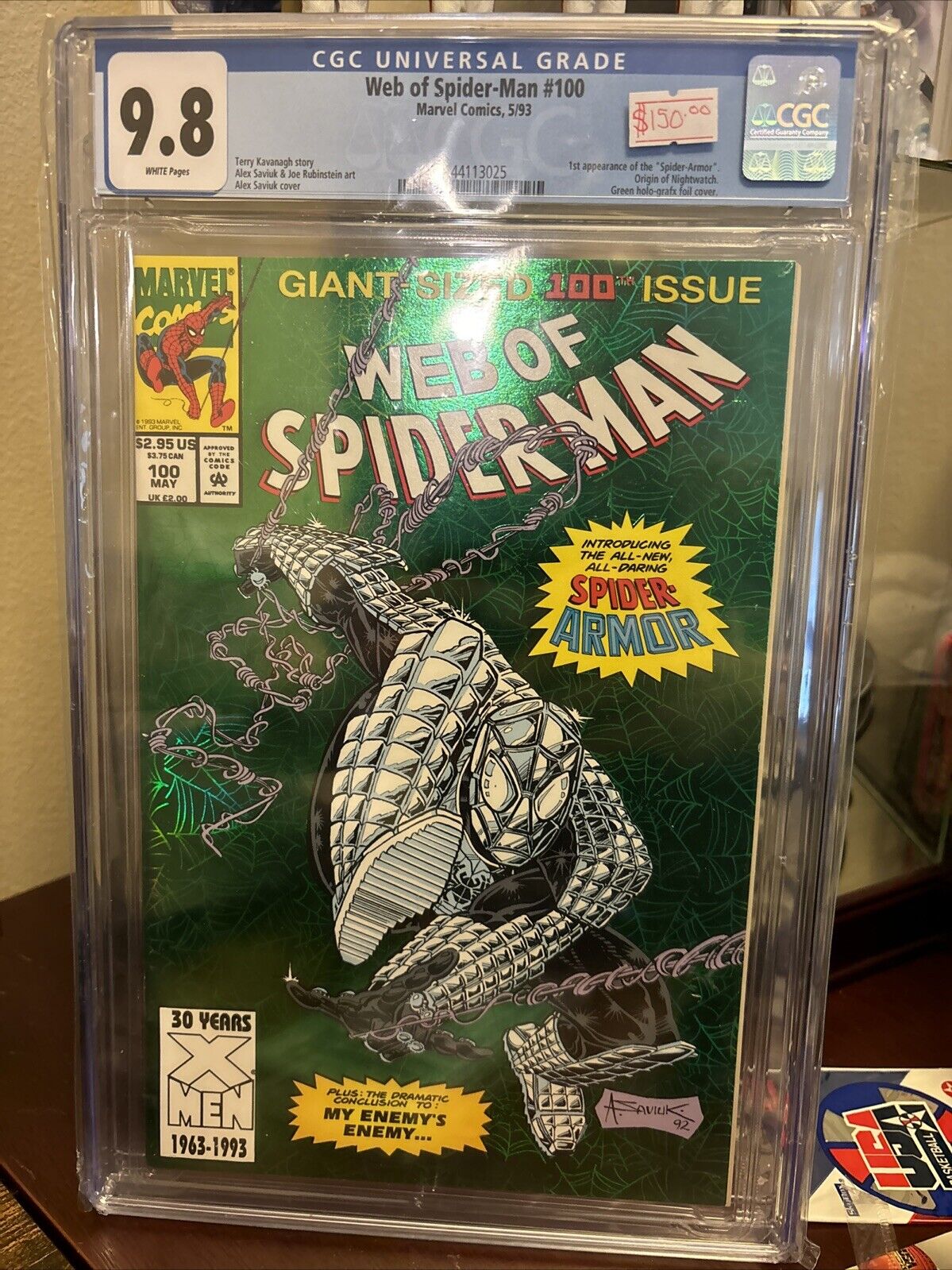 Web  of spider-man 100 cgc 9.8