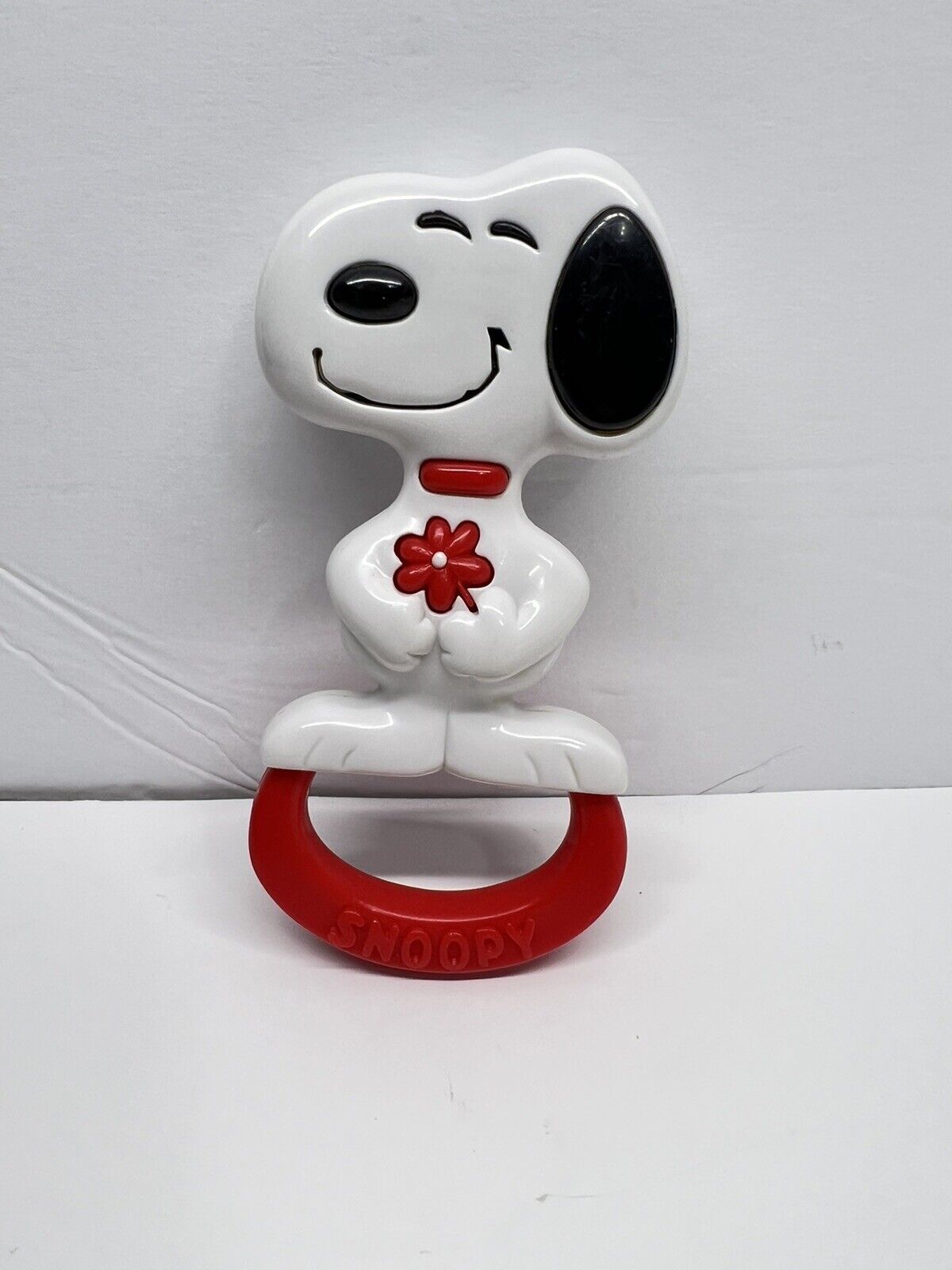 Vintage 1966 United Feature Syndicate Snoopy Peanuts Baby Rattle Toy Non Toxic