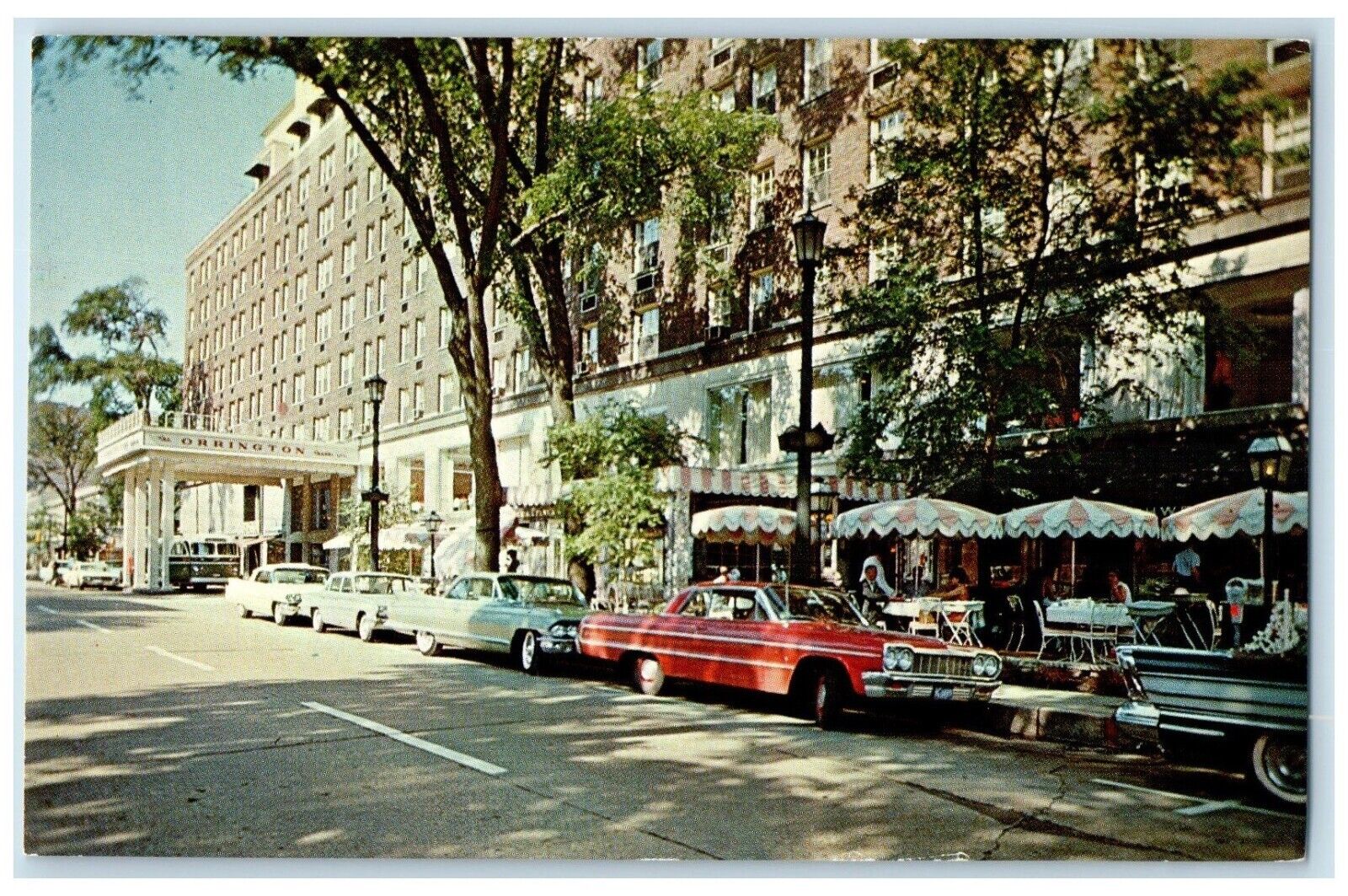 c1960 Orrington Hotel Transient Exterior Building Evanston Illinois IL Postcard