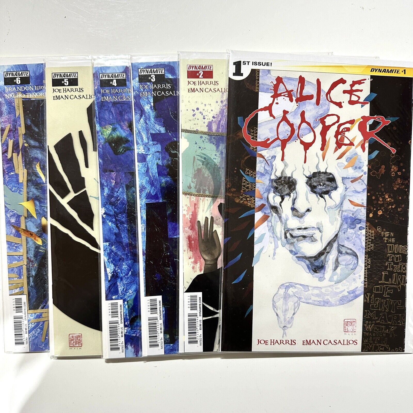 ALICE COOPER Dynamite Entertainment Comics Complete Set VF/NM Run Issues 1-6