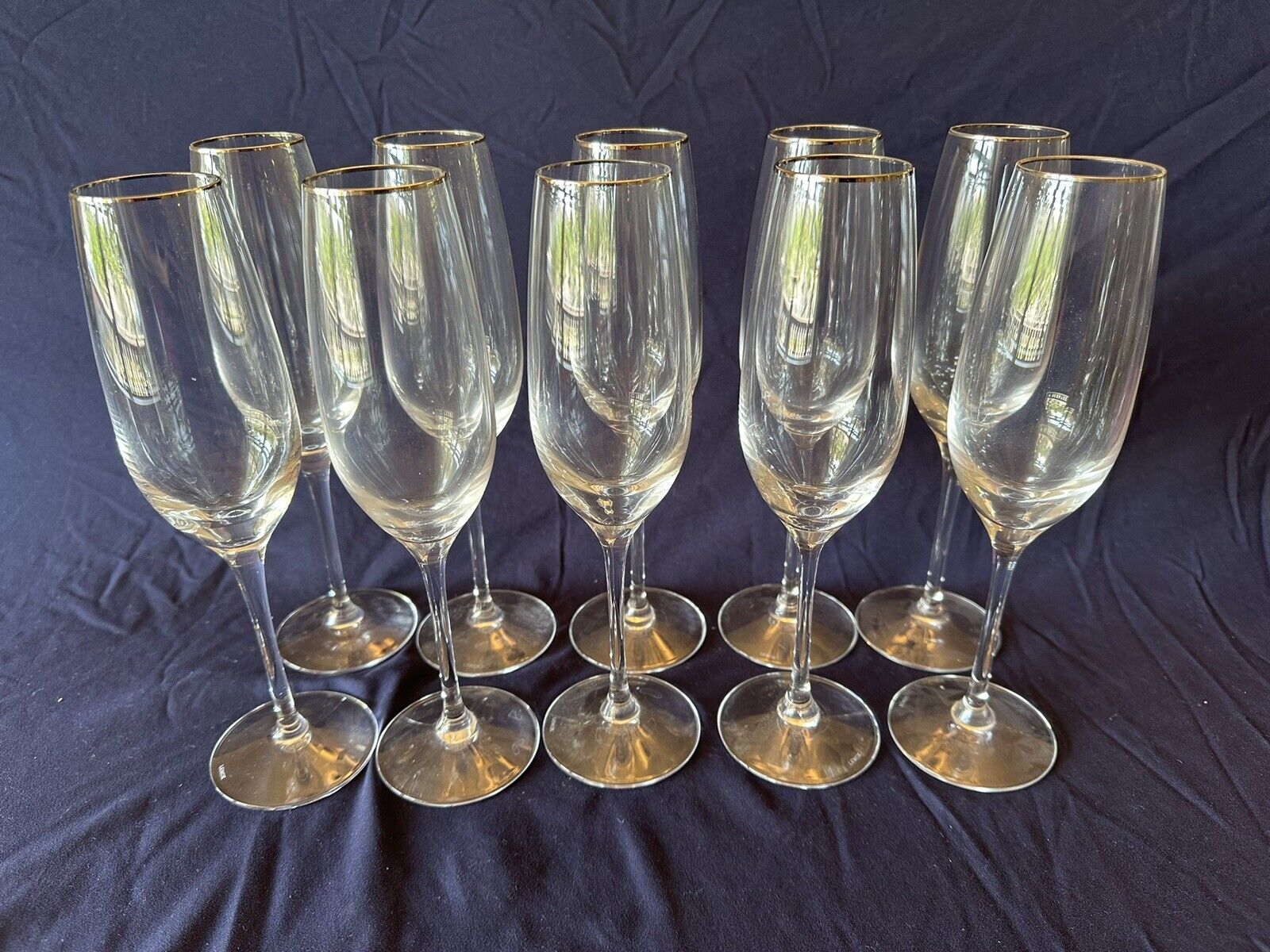 Lenox Solitaire Platinum Champagne Flutes